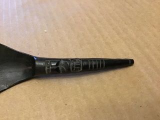Vintage NW coast Native American carved Horn spoon.  Great piece Estate find 2