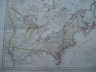 1792 Stockdale Morse Map United States Western North West Territory North States 10