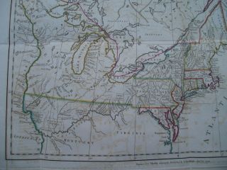 1792 Stockdale Morse Map United States Western North West Territory North States 3