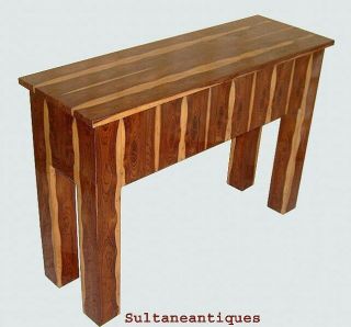 Large Exotic Rosewood Art Deco Sofa Table Console
