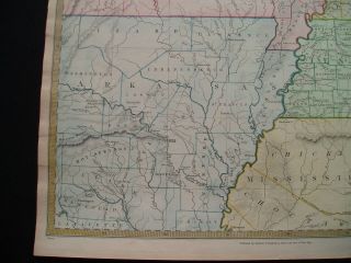 1833 Baldwin Cradock SDUK Map Mississippi Alabama Kentucky Arkansas Missouri 5