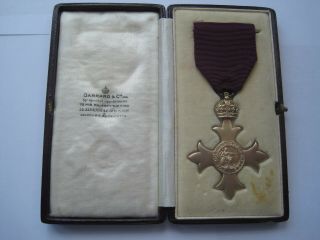 Most Order Of The British Empire Medal,  Obe,  Garrard & Co,  1919 Hallmark