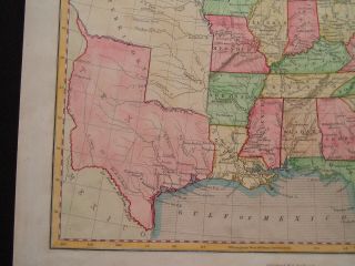 1845 Gellatly Map Independent Republic United States Iowa Wisconsin Territories 7