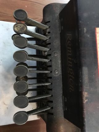 Antique Remington Cash Register With Glass 8