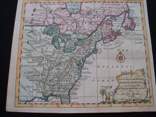 1763 Entick Map Colonial United States Canada Louisiana British Colonies Rare 10