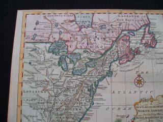 1763 Entick Map Colonial United States Canada Louisiana British Colonies Rare 2