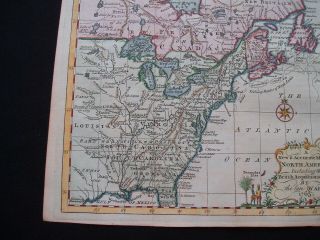 1763 Entick Map Colonial United States Canada Louisiana British Colonies Rare 4