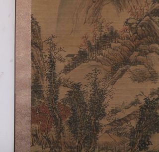 Song Dynasty Wang Ximeng Signed Chinese Hand Painted Scroll w/Landscape 5