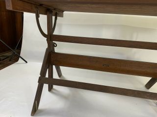 RARE ANTIQUE INDUSTRIAL DIETZGEN DRAFTING TABLE 7