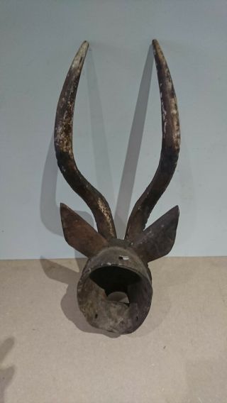 Rare and fine wood African Bobo Bwa Antelope mask.  example. 10