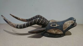Rare and fine wood African Bobo Bwa Antelope mask.  example. 11