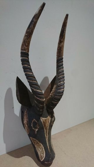 Rare and fine wood African Bobo Bwa Antelope mask.  example. 5