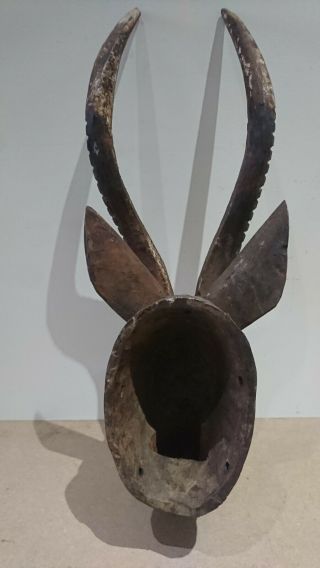 Rare and fine wood African Bobo Bwa Antelope mask.  example. 9