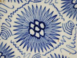 Antique 19th c.  Large Chinese Blue & White Porcelain Chrysanthemum Bowl 5