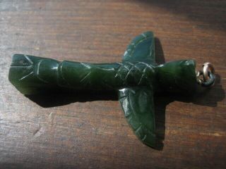 native american carved jade totem pole Haida Canada vintage 3