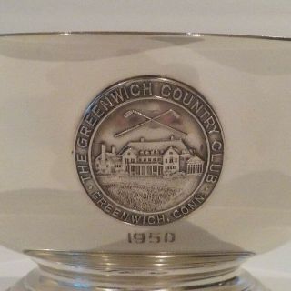 Currier & Roby NY Sterling Silver Bowl,  Greenwich CT Golf Trophy,  c.  1950 2