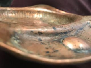 number 1 - GUSTAV STICKLEY ARTS & CRAFTS HAMMERED COPPER DISH TRAY 4