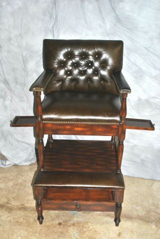 Extremely Rare - Vintage Maitland Smith Game Chair / Hall Chair