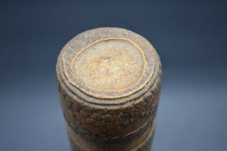 Papa Guinean wooden tribal decorated pot C.  19th century AD 7