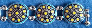 Jaisaram Cordan Mooltan/Multan Silver Cloisonne Enamel Bracelet 5