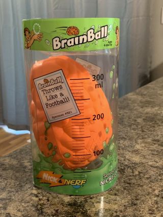 Nickelodeon Nick & Nerf Brain Ball Football Vintage 1995 Opened Box