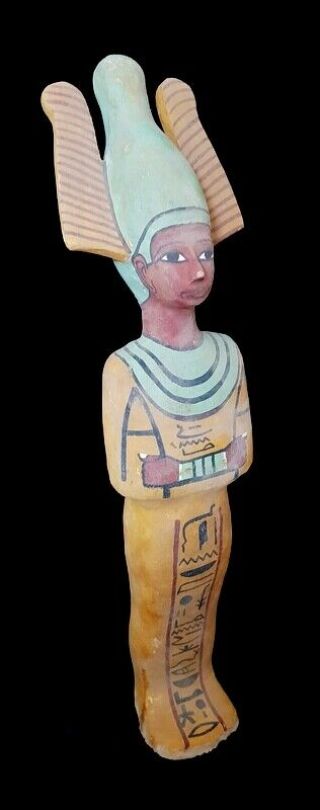Rare Wonderful Egyptian Ancient Egyptian Huge Wooden Statue 42.  5 CM 2