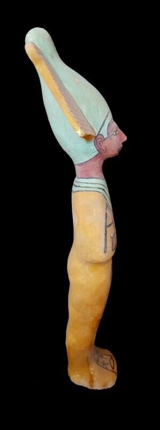 Rare Wonderful Egyptian Ancient Egyptian Huge Wooden Statue 42.  5 CM 3