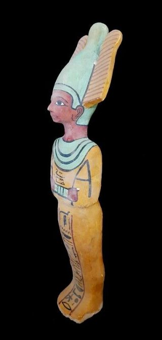 Rare Wonderful Egyptian Ancient Egyptian Huge Wooden Statue 42.  5 CM 6