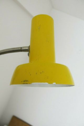 Vintage SIS Yellow Scissor Lamp 20th Century Wall Light 9