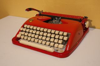 Rare Cole Steel ABC Typewriter - Orange 4