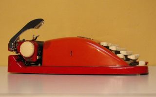 Rare Cole Steel ABC Typewriter - Orange 6