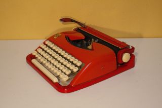Rare Cole Steel ABC Typewriter - Orange 7