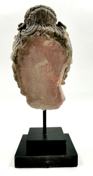 ATTRACTIVE GANDHARA CULTURE CA.  100 AD STUCCO HEAD OF A PRINCESS - RARE - R317 3
