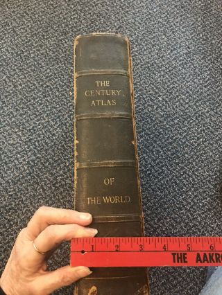 1897 The Century Atlas Of The World.  Publ.  By The Century Co.