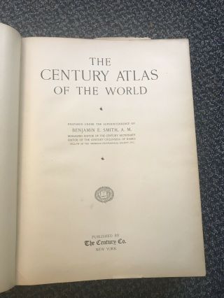 1897 THE CENTURY ATLAS OF THE WORLD.  Publ.  By The Century Co. 3