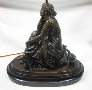 Antique Schoenewerk Bronze Sculpture Lamp Figurine Statue 