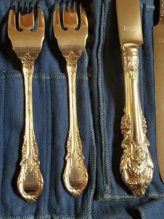 Vtg Wallace Sterling Sir Christopher Silver 12 Person 75 Piece Flatware Set 7