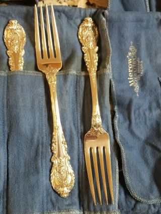 Vtg Wallace Sterling Sir Christopher Silver 12 Person 75 Piece Flatware Set 8