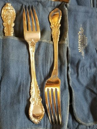 Vtg Wallace Sterling Sir Christopher Silver 12 Person 75 Piece Flatware Set 9