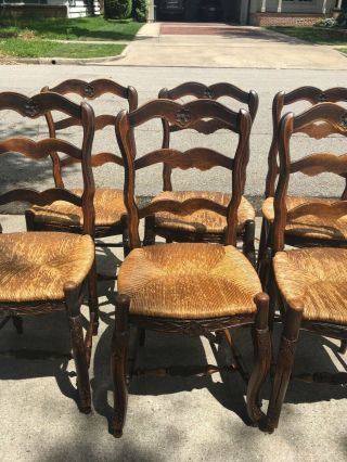 french country antique dining chairs 6 3
