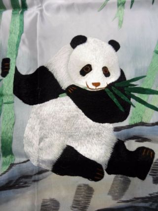 Handwoven Silk Chinese Embroidery - 10 Pandas (153 cm x 73 cm) 1 3