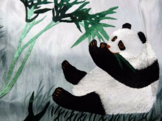 Handwoven Silk Chinese Embroidery - 10 Pandas (153 cm x 73 cm) 1 5