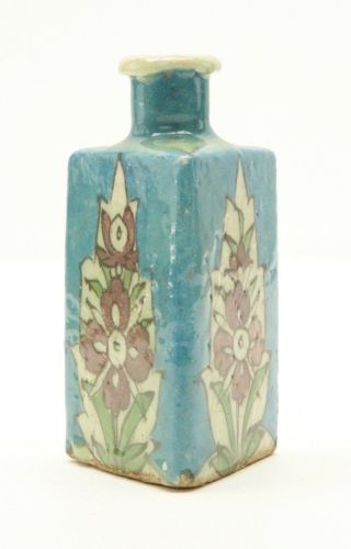 Persian - Armenian Triangle Turquoise Pottery Flask 4