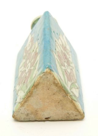 Persian - Armenian Triangle Turquoise Pottery Flask 6