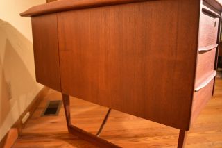 1960s Dansk Lovig Boomerang Desk,  Mid - Century Modern Teak 8