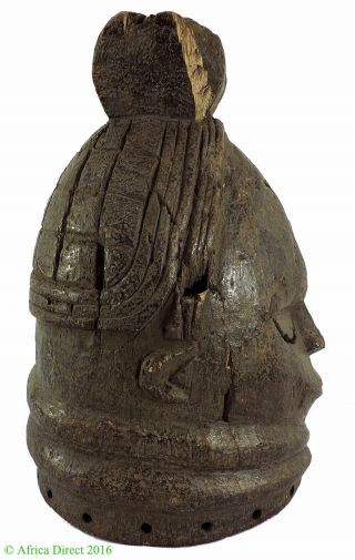 Mende Helmet Mask Sowei Sande Society Liberia African Art WAS $450.  00 3