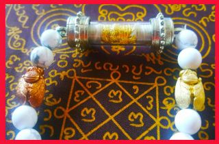 Thai Amulet Takrud Light Reflecting Emperor Golden Bumblebee By Phra Arjarn O 4