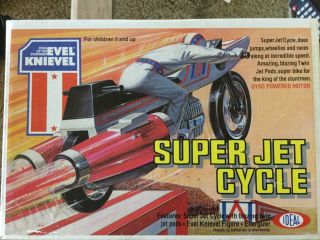 Evel Knievel Jet Cycle 1976 Box Vintage Ideal Toys Stunt Cycle
