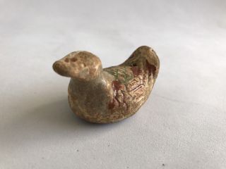 Late Ming Dynasty 17th Century Period Sancai Duck Figurine 5