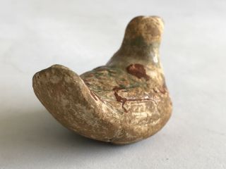 Late Ming Dynasty 17th Century Period Sancai Duck Figurine 7